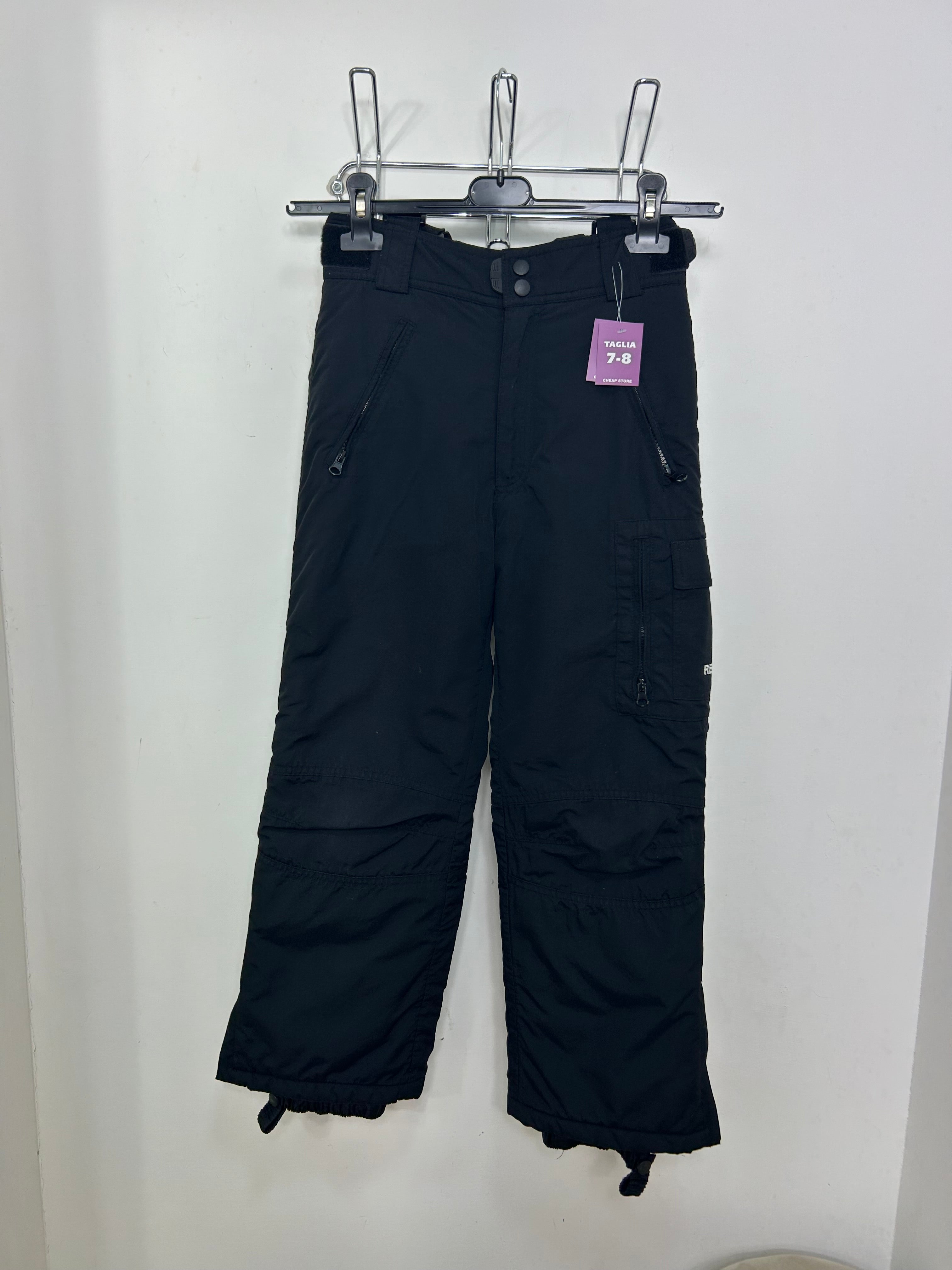 TAGLIA 8 ANNI - Pantalone con bretelle red